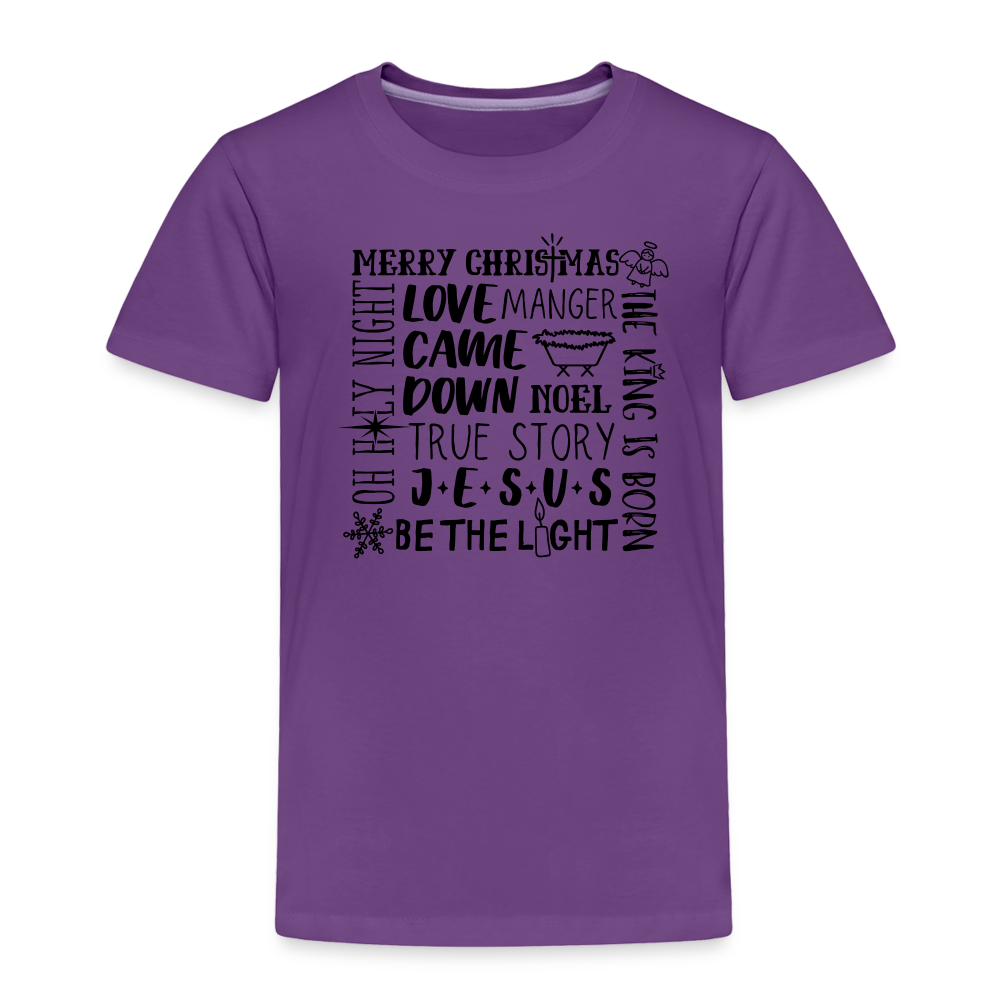 Christmas Collage Toddler T-Shirt - purple