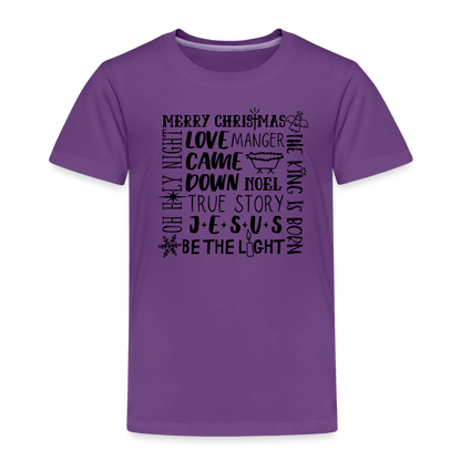 Christmas Collage Toddler T-Shirt - purple