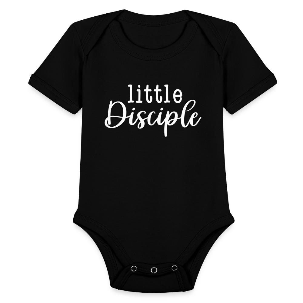 Little Disciple (Script) Baby Onesie Bodysuit - black