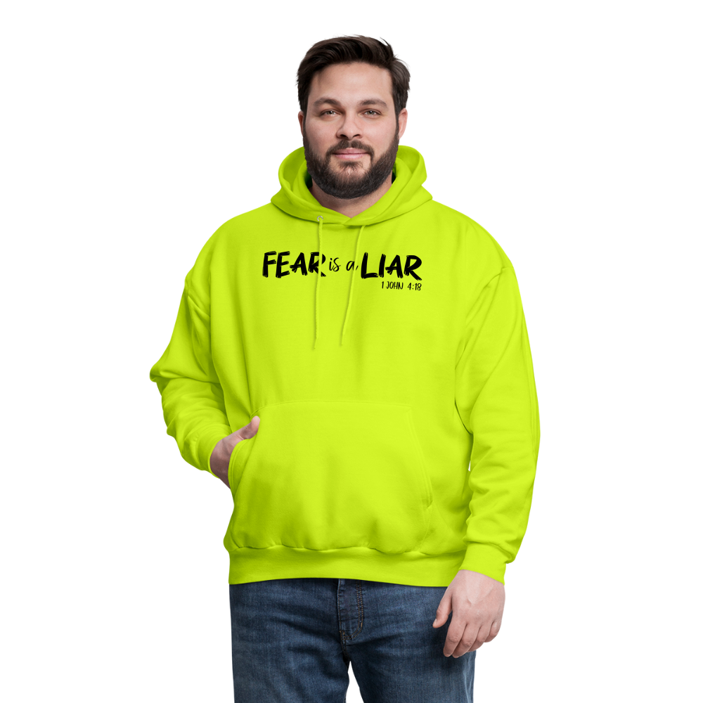 Fear is a Liar Men's Hoodie - safety green