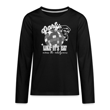 Party Like its 1517 (W) Reformation Day Kid's Long Sleeve Shirt - black