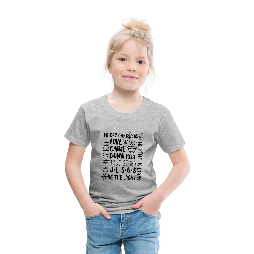 Christmas Collage Toddler T-Shirt - heather gray