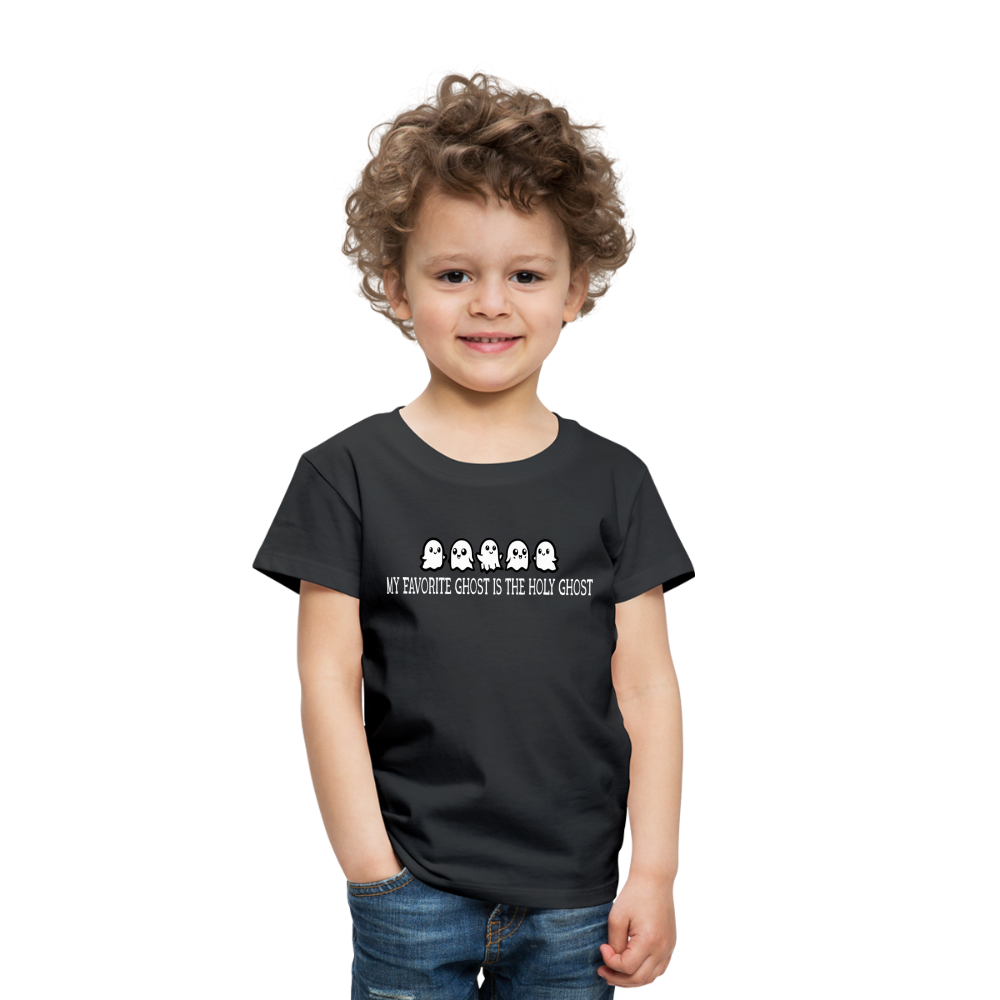 My Favorite Ghost is the Holy Ghost (W) Toddler T-Shirt - black