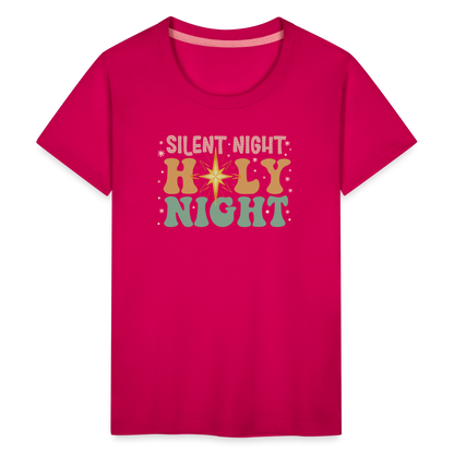 Silent Night Christmas Family Kids' Premium T-Shirt - dark pink