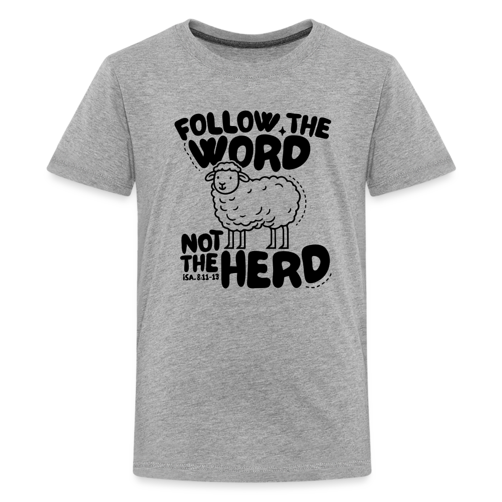 Follow the Word Kid's T-Shirt - heather gray