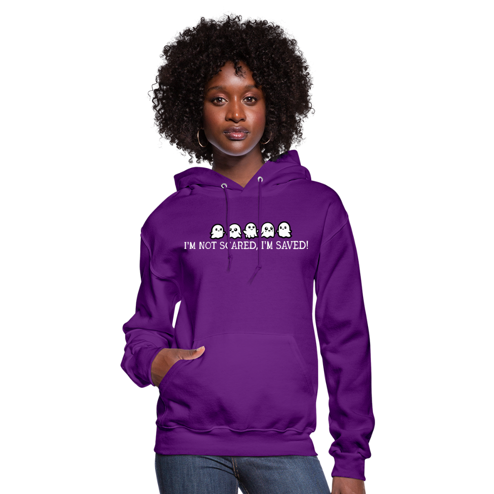 I'm Not Scared I'm Saved (W) Women's Hoodie - purple