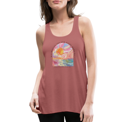 His Mercies are New Every Morning Lamentations 3:22-33 Women’s Tank - mauve