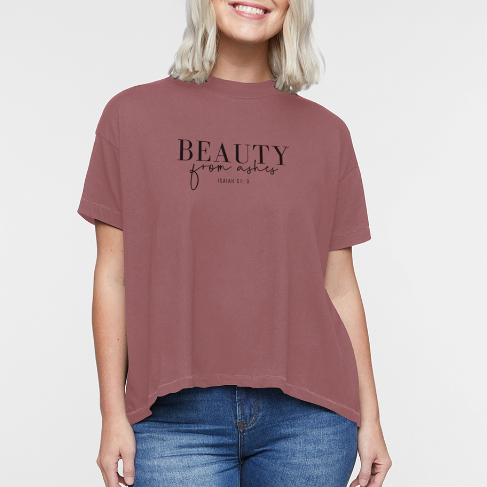 Beauty from Ashes Women's Hi Lo T-Shirt - dusty pink