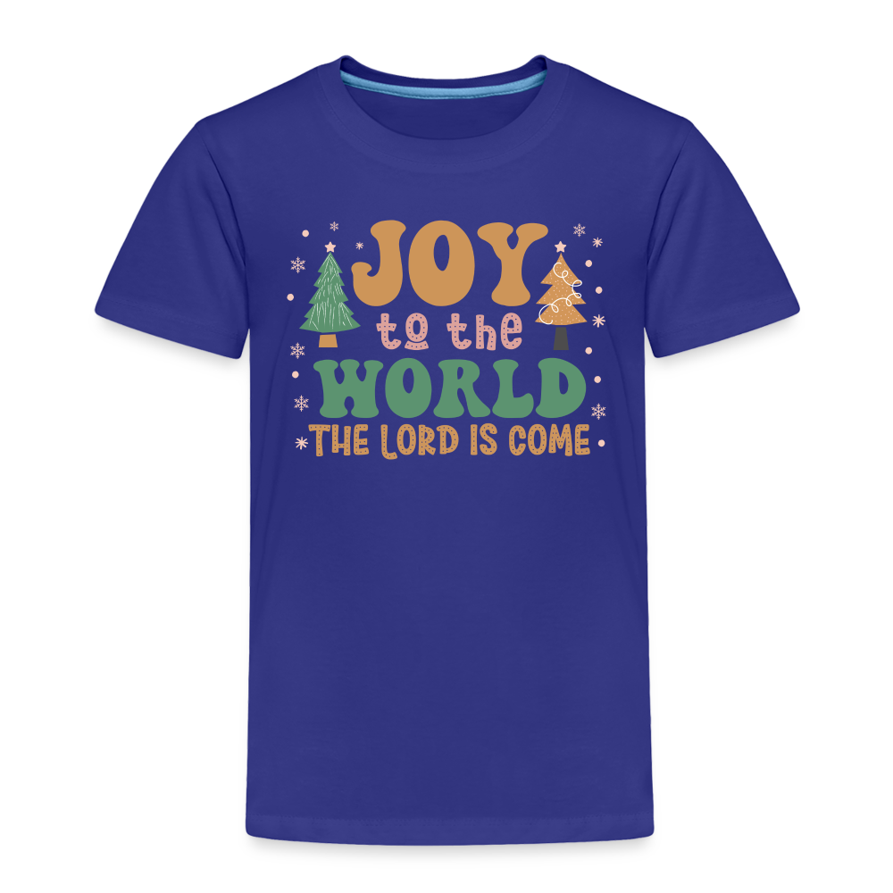 Joy to the Lord Christmas Family Toddler Premium T-Shirt - royal blue