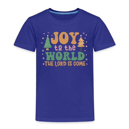 Joy to the Lord Christmas Family Toddler Premium T-Shirt - royal blue