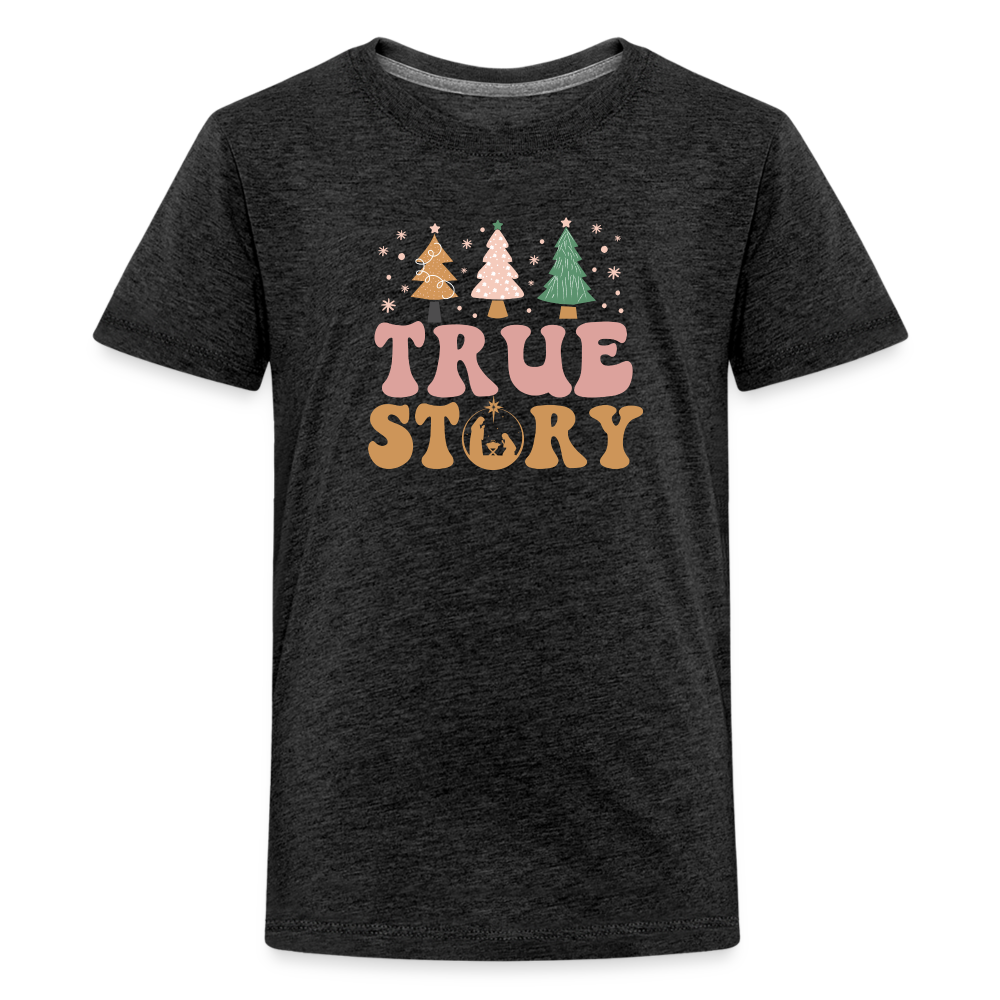 True Story Christmas Family Kids' Premium T-Shirt - charcoal grey