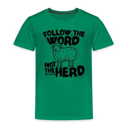 Follow the Word Toddler T-Shirt - kelly green