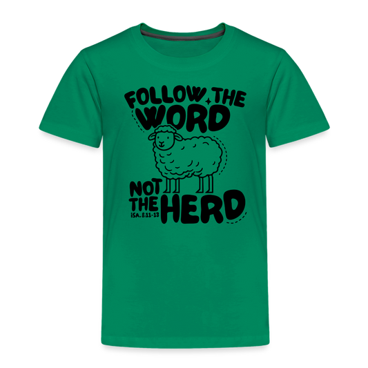 Follow the Word Toddler T-Shirt - kelly green