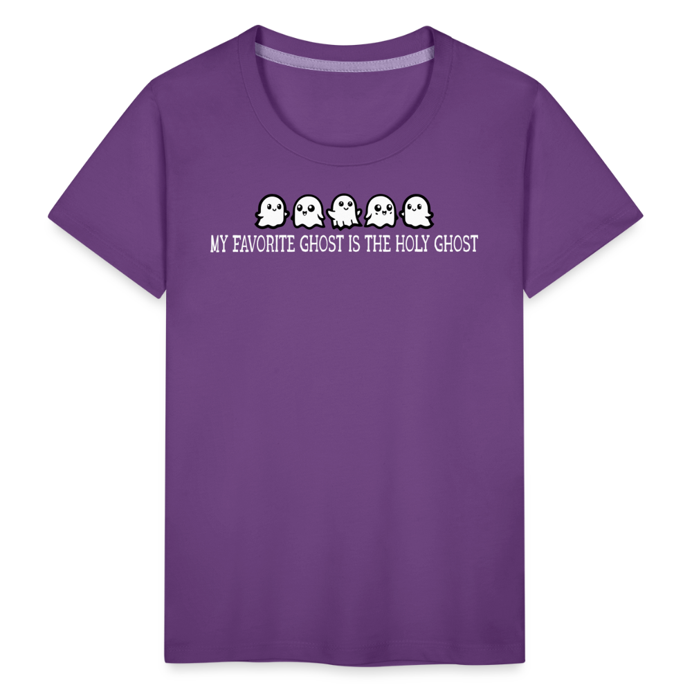 My Favorite Ghost is the Holy Ghost (W) Toddler T-Shirt - purple