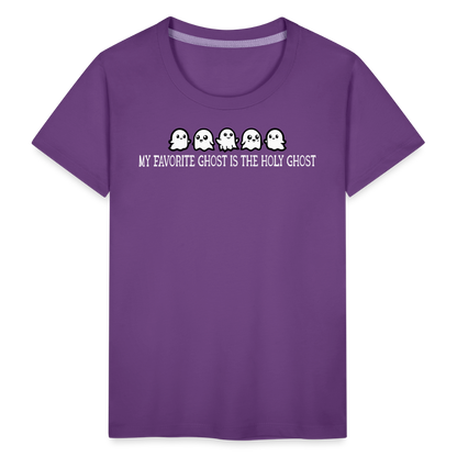 My Favorite Ghost is the Holy Ghost (W) Toddler T-Shirt - purple