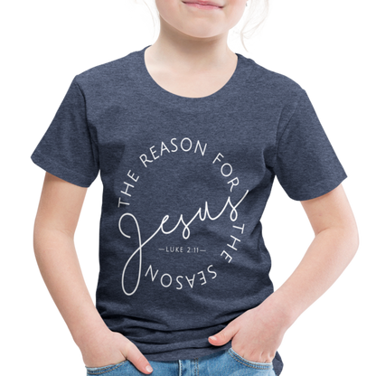 The Reason for the Season (W) Christmas Toddler Shirt - heather blue