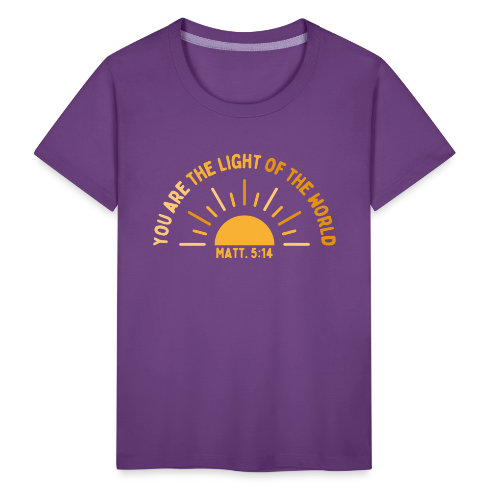 You are the Light of the World Toddler Premium T-Shirt - purple