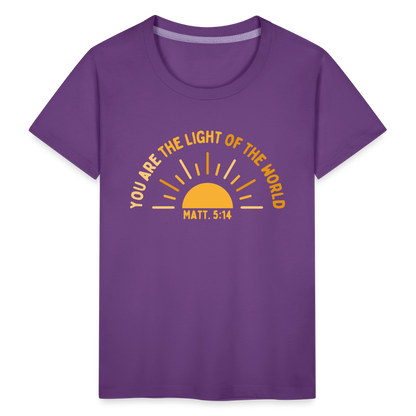 You are the Light of the World Toddler Premium T-Shirt - purple