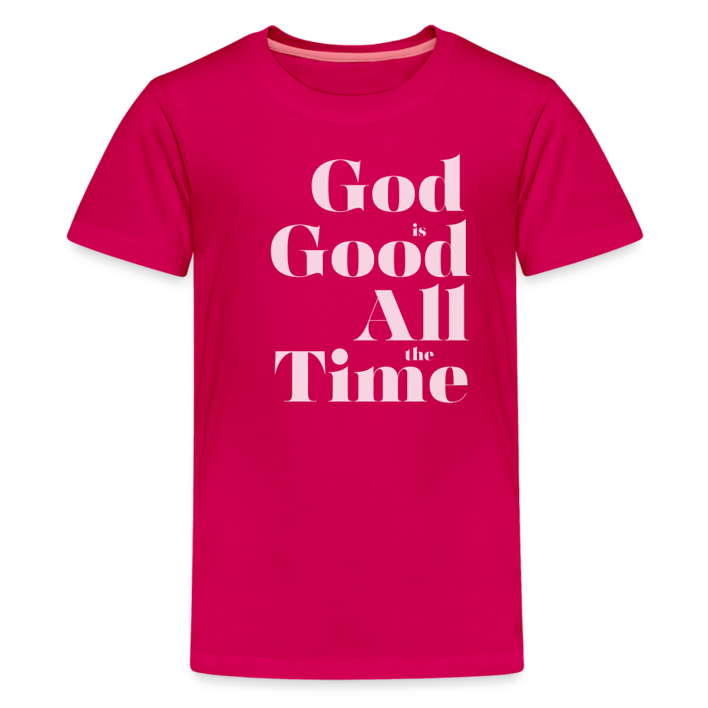 God is Good Kids' Premium T-Shirt - dark pink