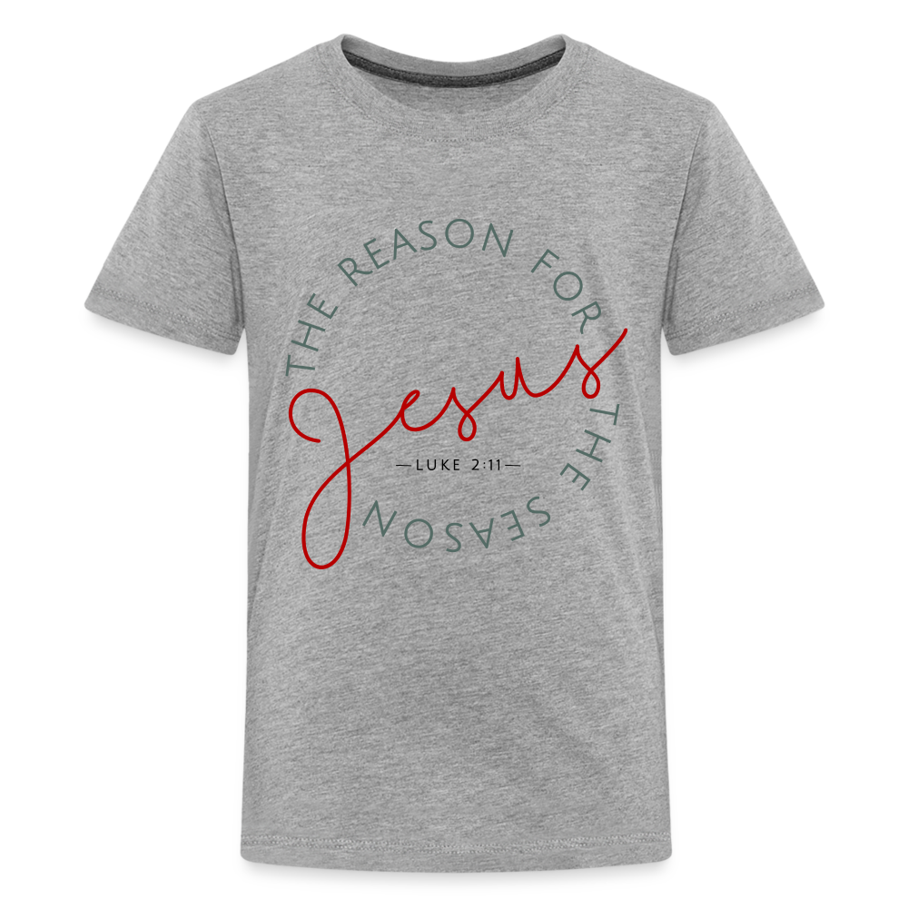 The Reason for the Season (Color) Christmas Kids' Premium T-Shirt - heather gray