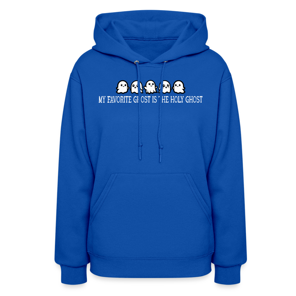 My Favorite Ghost is the Holy Ghost (W) Women's Hoodie - royal blue