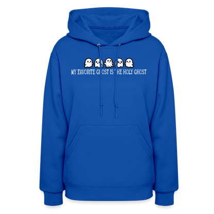 My Favorite Ghost is the Holy Ghost (W) Women's Hoodie - royal blue