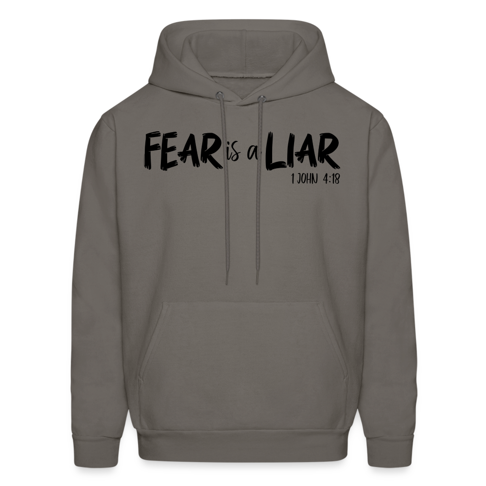 Fear is a Liar Men's Hoodie - asphalt gray