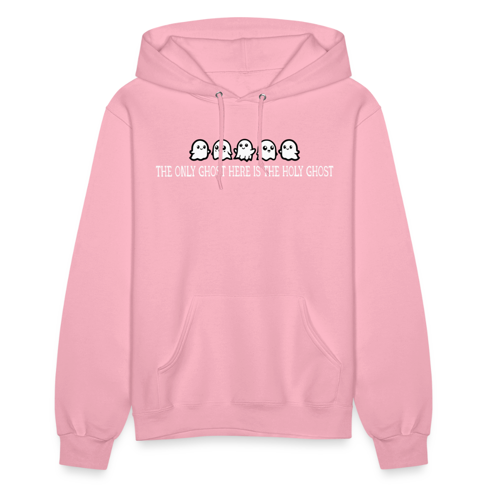 The Only Ghost Here is the Holy Ghost (W) Women's Hoodie - classic pink