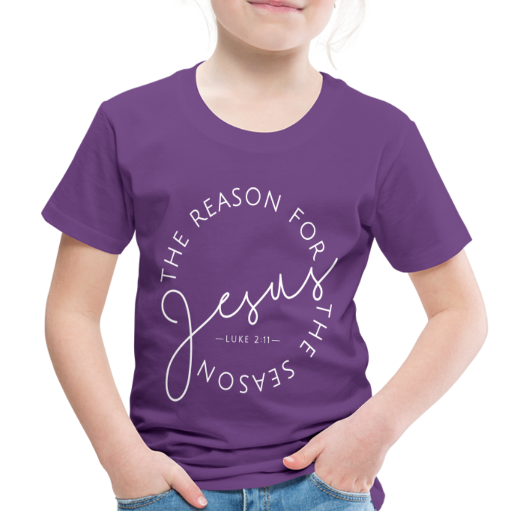 The Reason for the Season (W) Christmas Toddler Shirt - purple