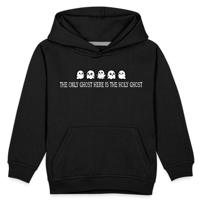 The Only Ghost Here is the Holy Ghost (W) Kid's Hoodie - black