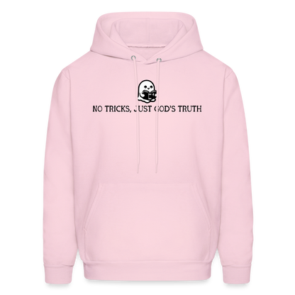 No Tricks Just God's Truth (Bible) Men's Hoodie - pale pink