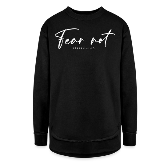 Fear Not (W) Women's Tunic Sweater - black