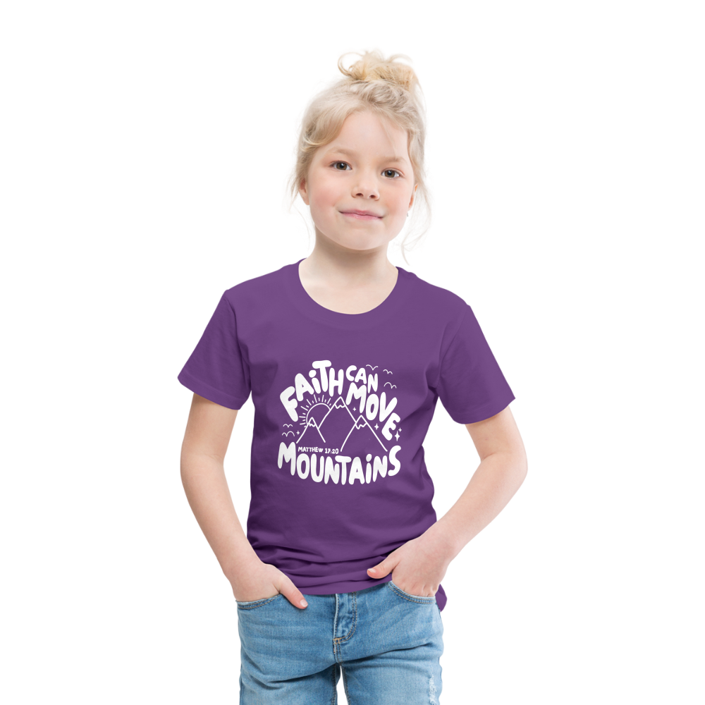 Faith Can Move Mountains (W) Toddler T-Shirt - purple