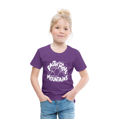 Faith Can Move Mountains (W) Toddler T-Shirt - purple