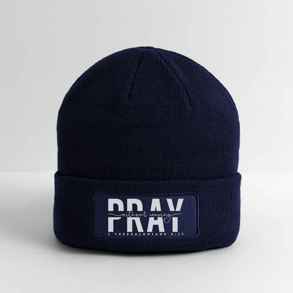 Pray Without Ceasing Beanie - navy