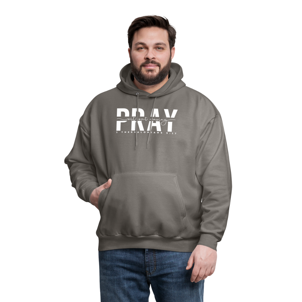 Pray Without Ceasing (W) Men's Hoodie - asphalt gray