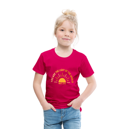 You are the Light of the World Toddler Premium T-Shirt - dark pink