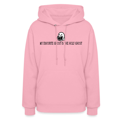 My Favorite Ghost is the Holy Ghost (Bible) Women's Hoodie - classic pink