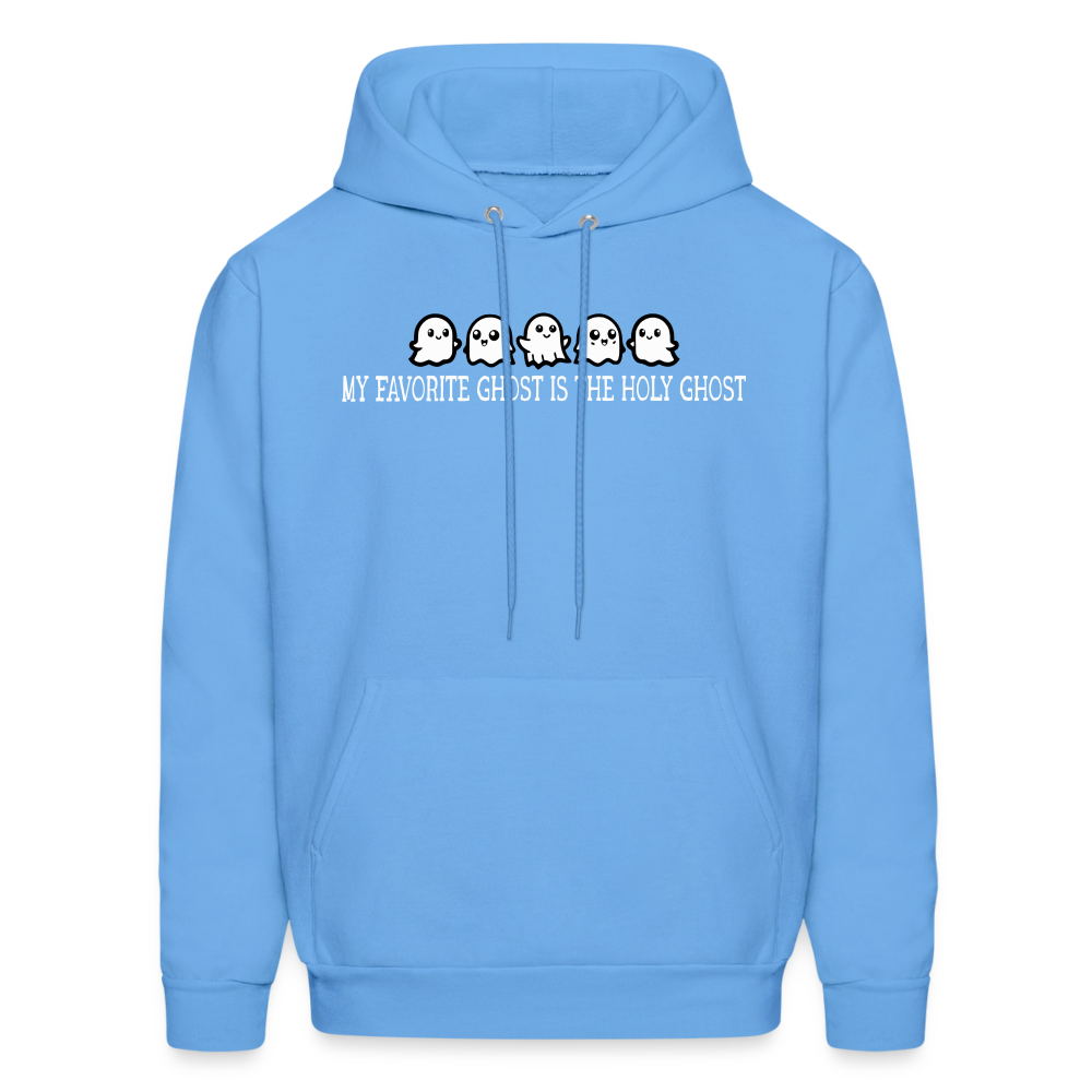 My Favorite Ghost is the Holy Ghost (W) Men's Hoodie - carolina blue