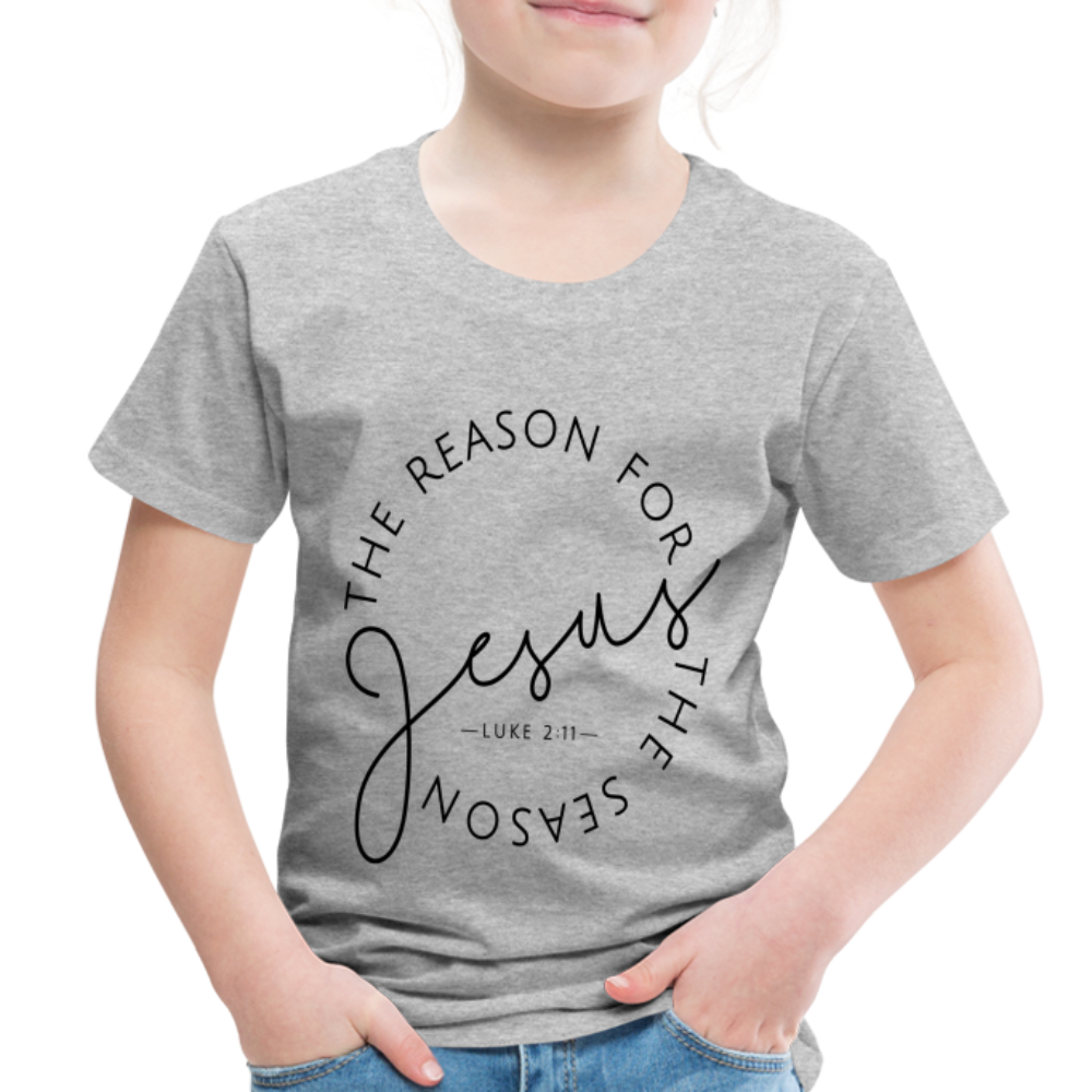 The Reason for the Season Christmas Family Toddler Shirt - heather gray