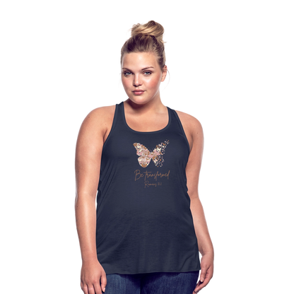 Be Transformed Romans 12:2 Women’s Tank - navy