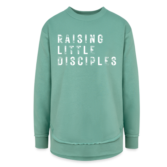 Raising Little Disciples Women's Long Sleeve Weekend Tunic - saltwater