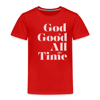 God is Good Toddler Premium T-Shirt - red