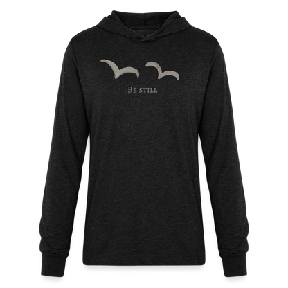 Be Still Men's Long Sleeve Shirt - heather black