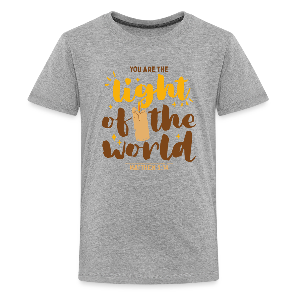 You are the Light of the World Kid's T-Shirt - heather gray