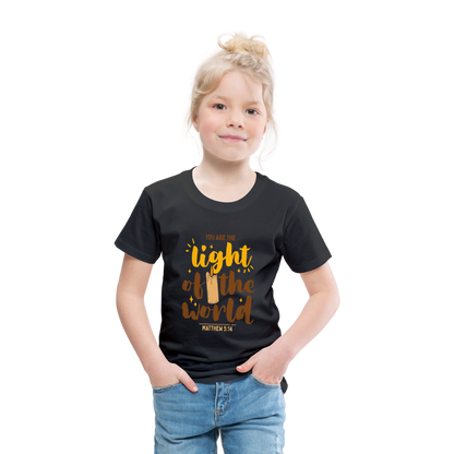 You are the Light of the World (Candle) Toddler T-Shirt - black