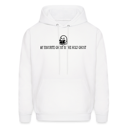 My Favorite Ghost is the Holy Ghost (Bible) Men's Hoodie - white