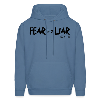 Fear is a Liar Men's Hoodie - denim blue