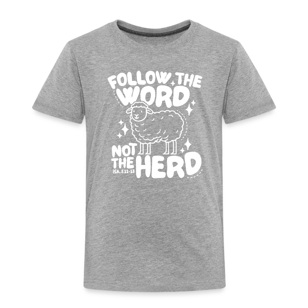 Follow the Word (W) Toddler T-Shirt - heather gray