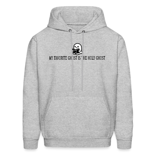 My Favorite Ghost is the Holy Ghost (Bible) Men's Hoodie - heather gray